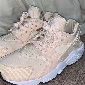 Salmon Pink Corduroy Nike Sneakers